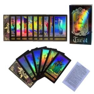 NEW A.E. Waite Holographic Tarot Cards Deck 78 + Instructions